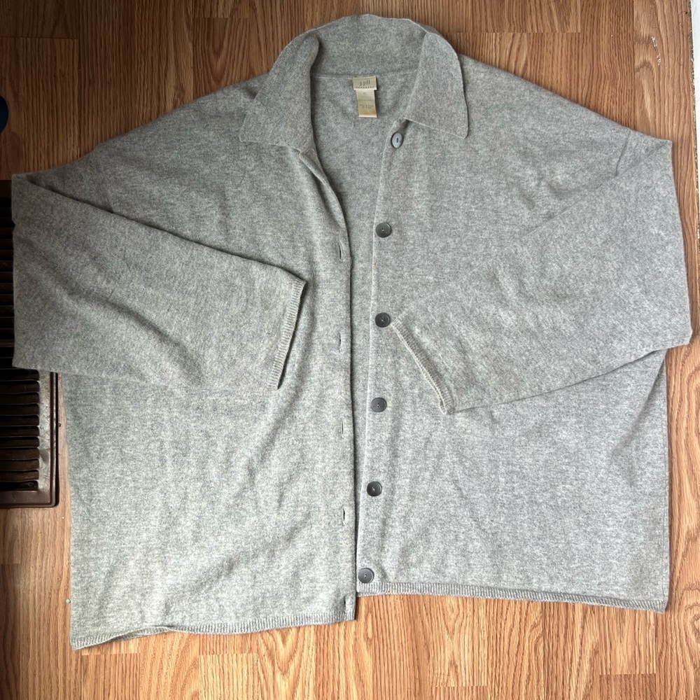 J. Jill cashmere button up cardigan